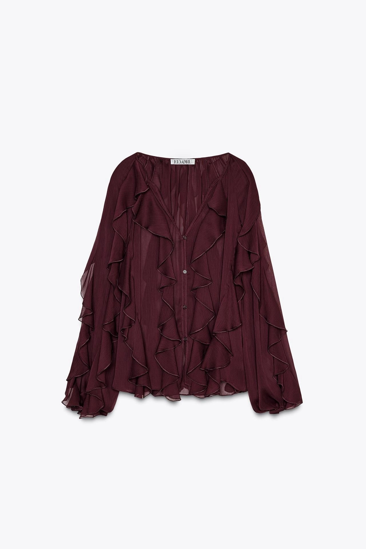 Mélanie | Pure Desire - Bluse med volanger