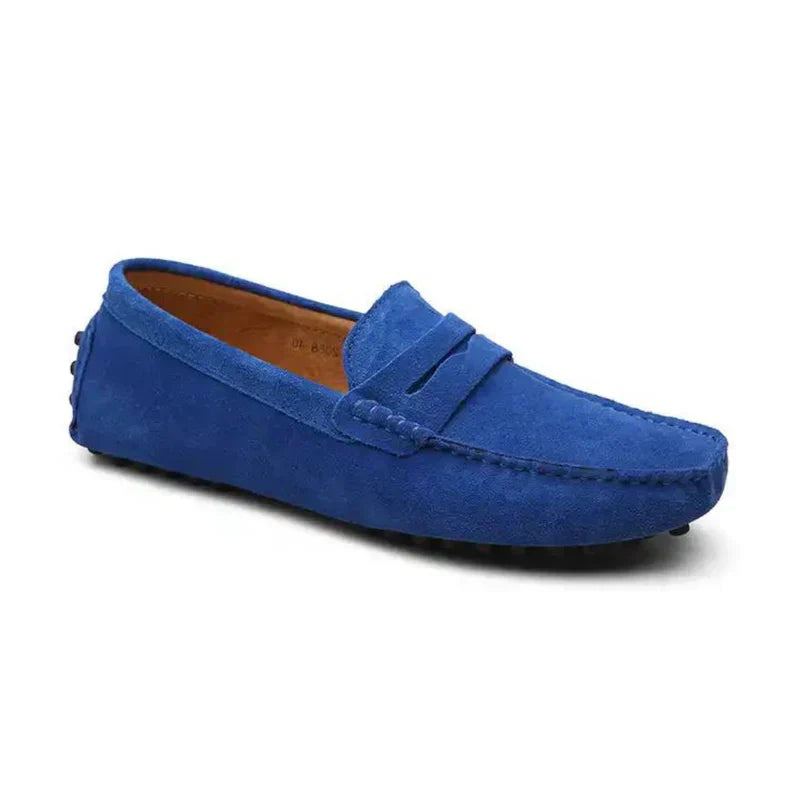 Helge | Suede Driver Loafers