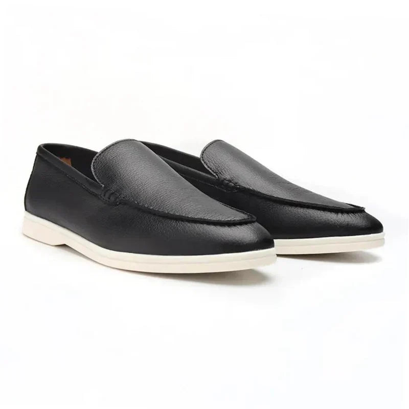 Skarde | Oud penger rundlær loafers