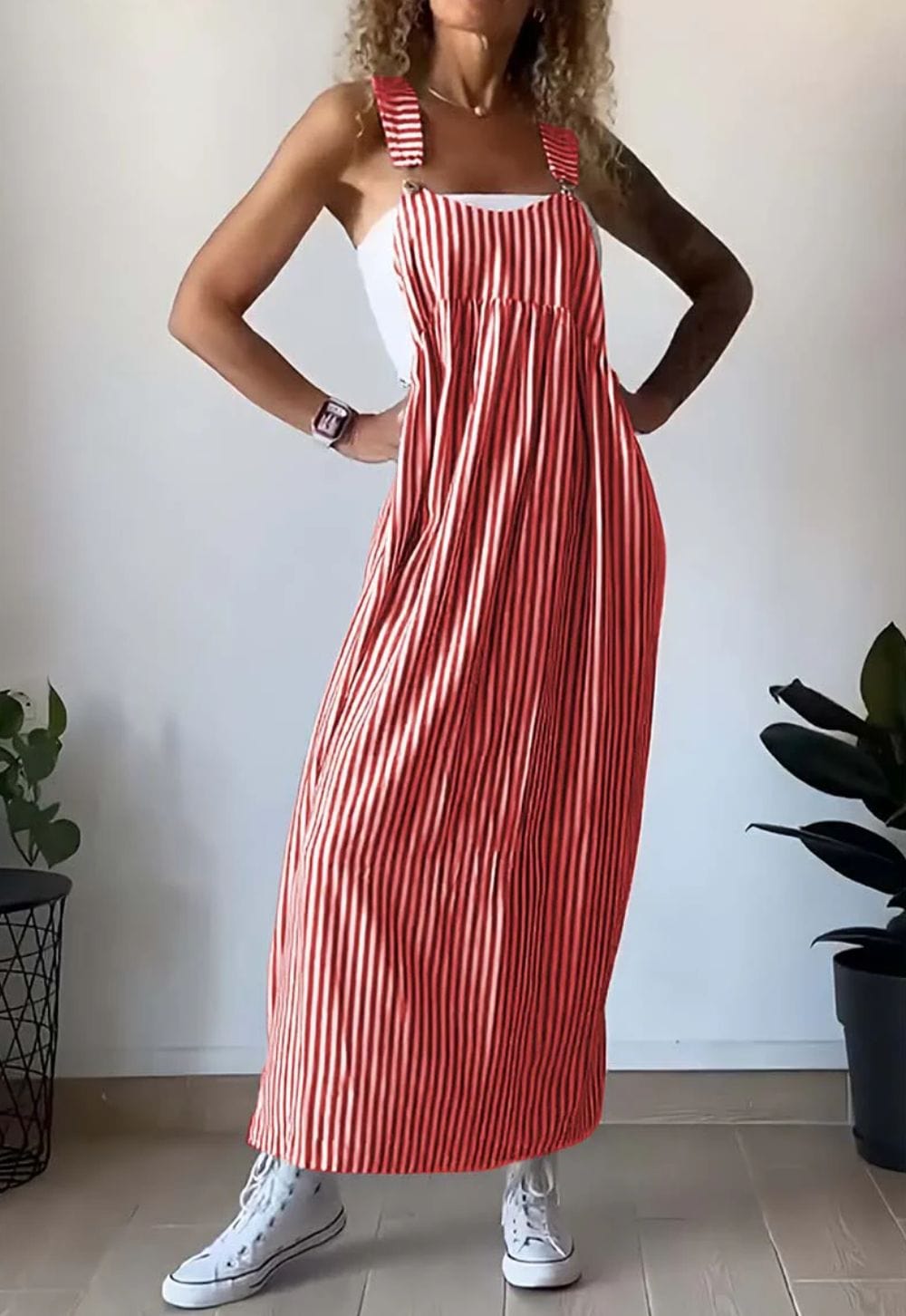 Camille | Uformell Stripet Jumpsuit