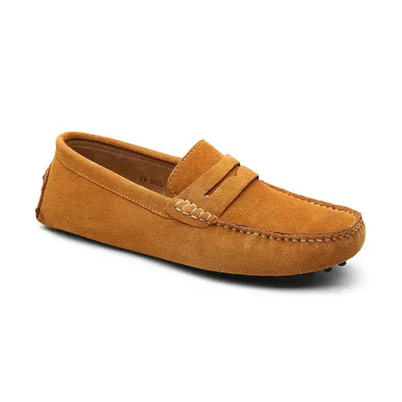 Helge | Suede Driver Loafers