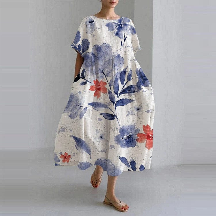 Madeleine|Elegant Blomsterkjole for Kvinner