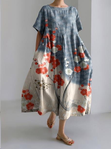Madeleine|Elegant Blomsterkjole for Kvinner