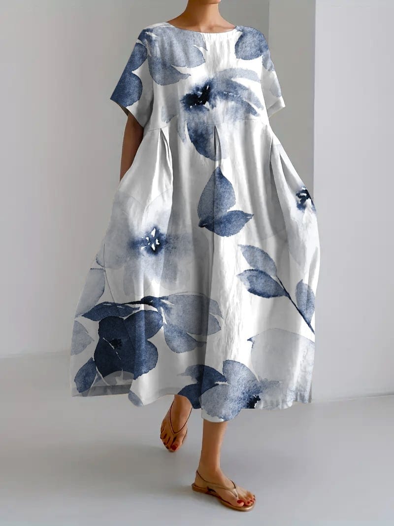 Madeleine|Elegant Blomsterkjole for Kvinner