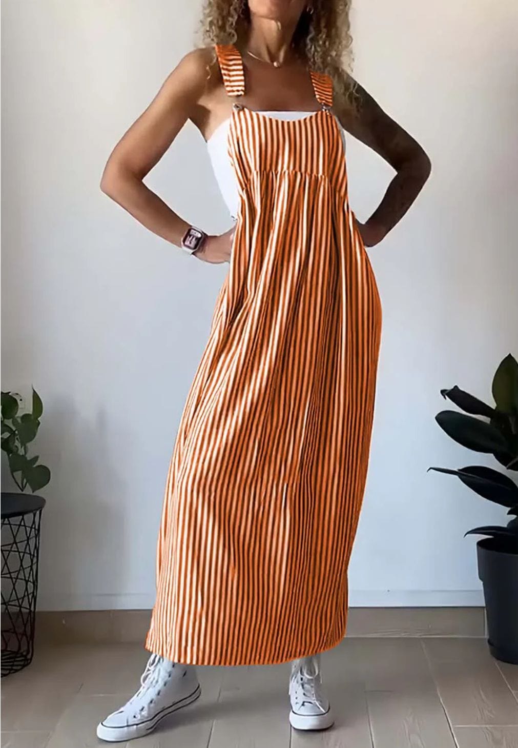Camille | Uformell Stripet Jumpsuit