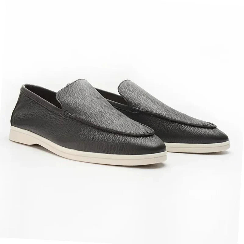 Skarde | Oud penger rundlær loafers