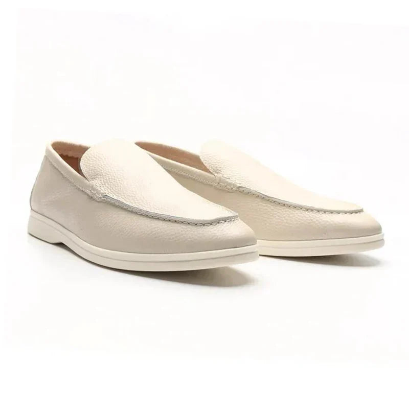 Skarde | Oud penger rundlær loafers