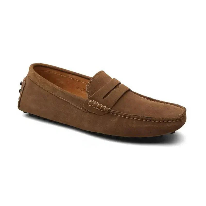 Helge | Suede Driver Loafers