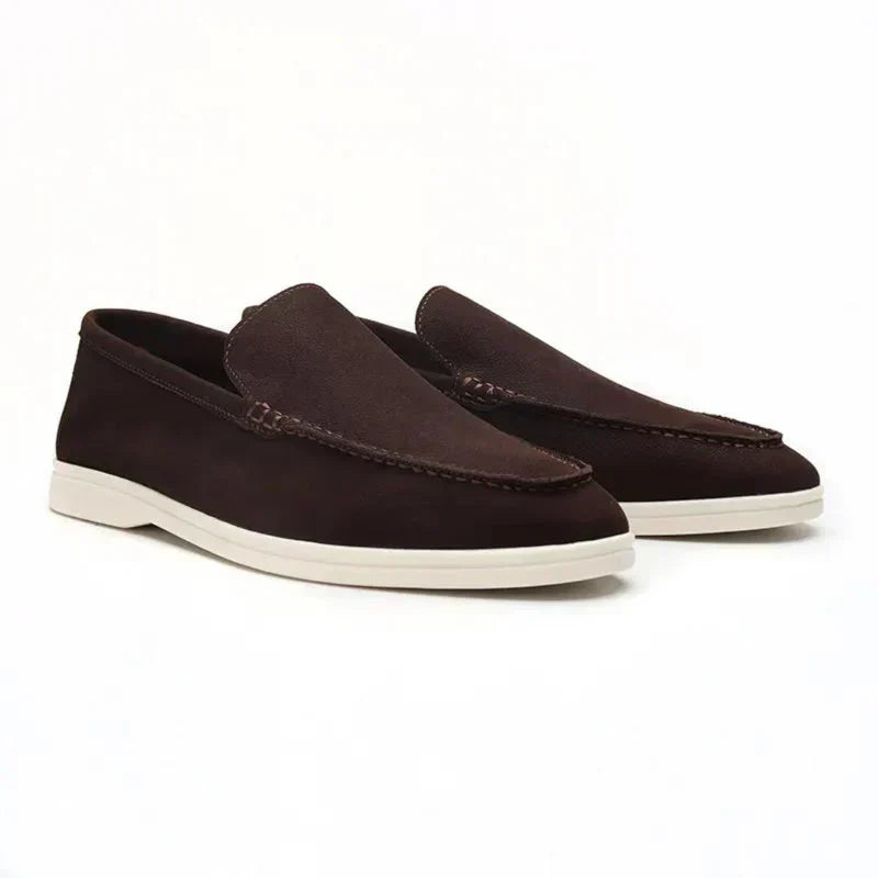 Skarde | Oud penger rundlær loafers