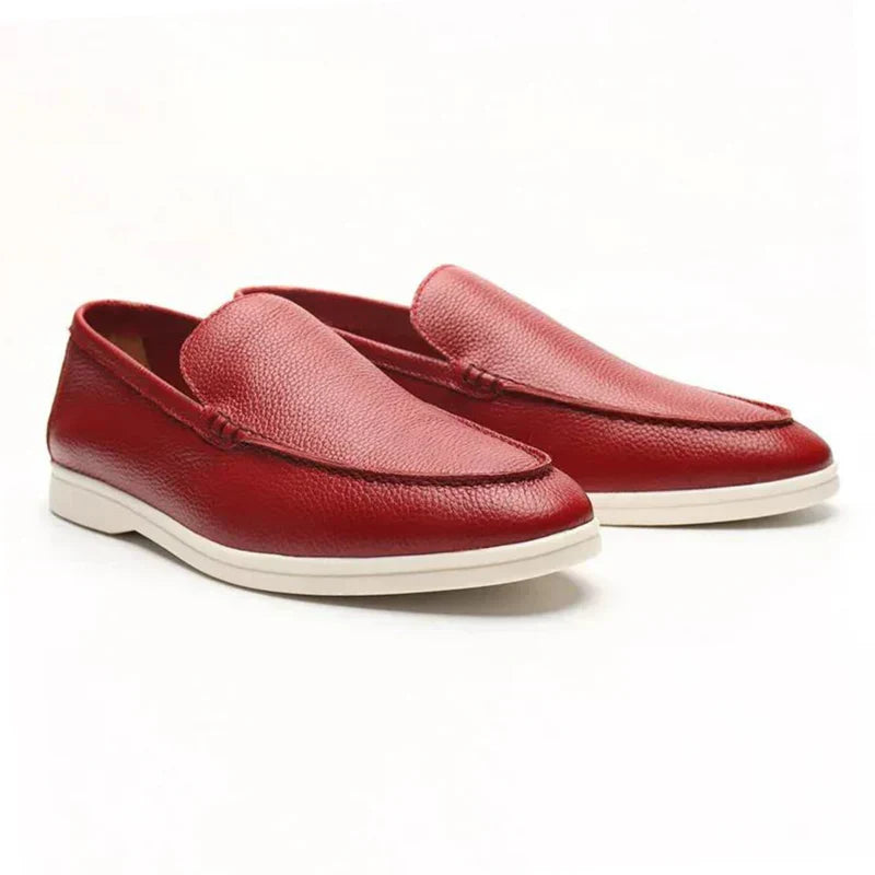 Skarde | Oud penger rundlær loafers