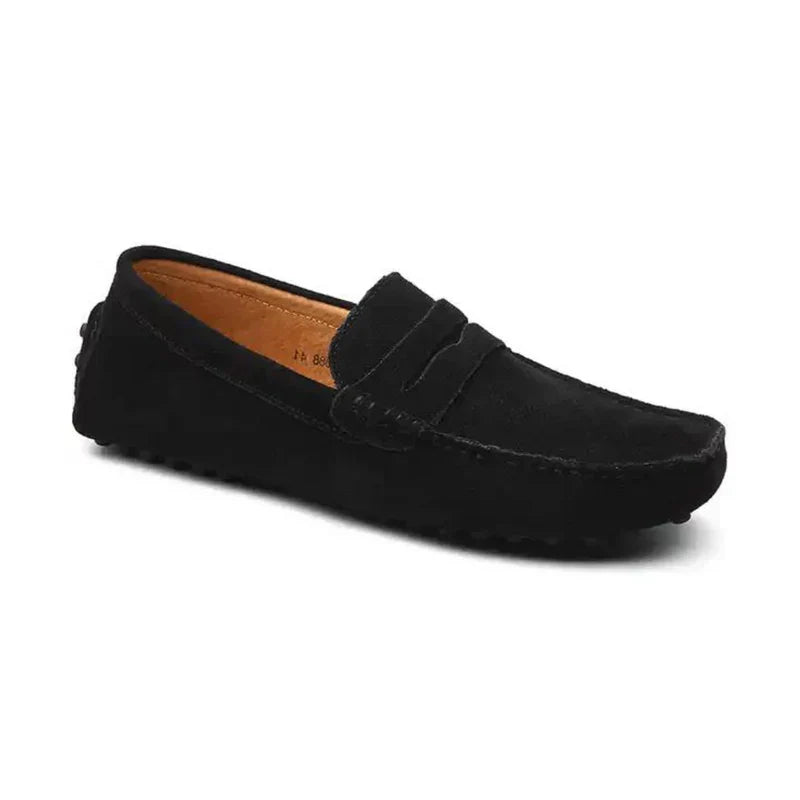 Helge | Suede Driver Loafers