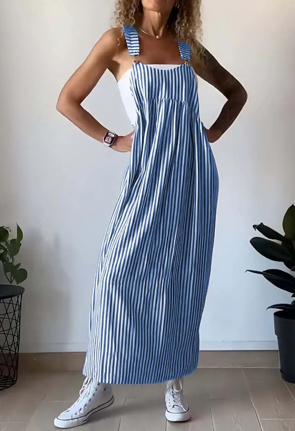 Camille | Uformell Stripet Jumpsuit