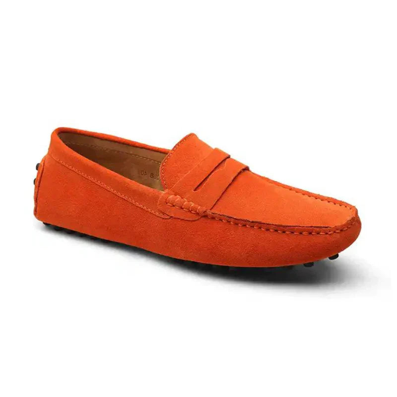 Helge | Suede Driver Loafers