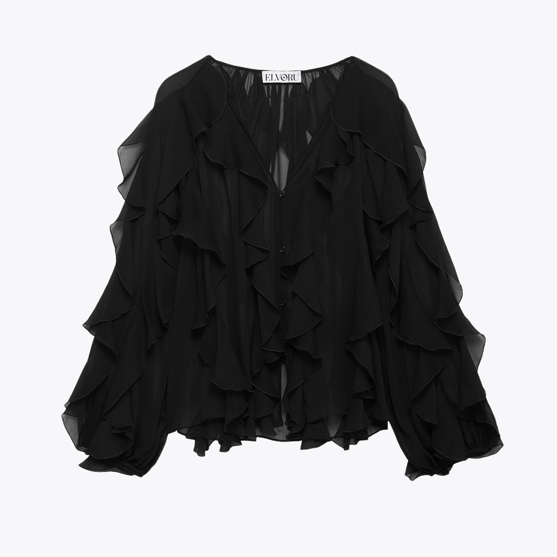 Mélanie | Pure Desire - Bluse med volanger